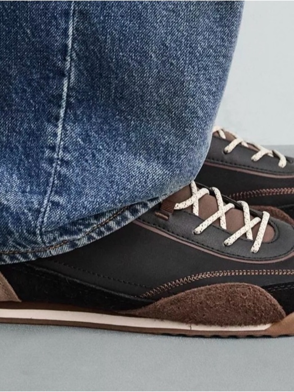 Zara Men retro sneakers I. Brown and Black Athletic Sneakers size 9